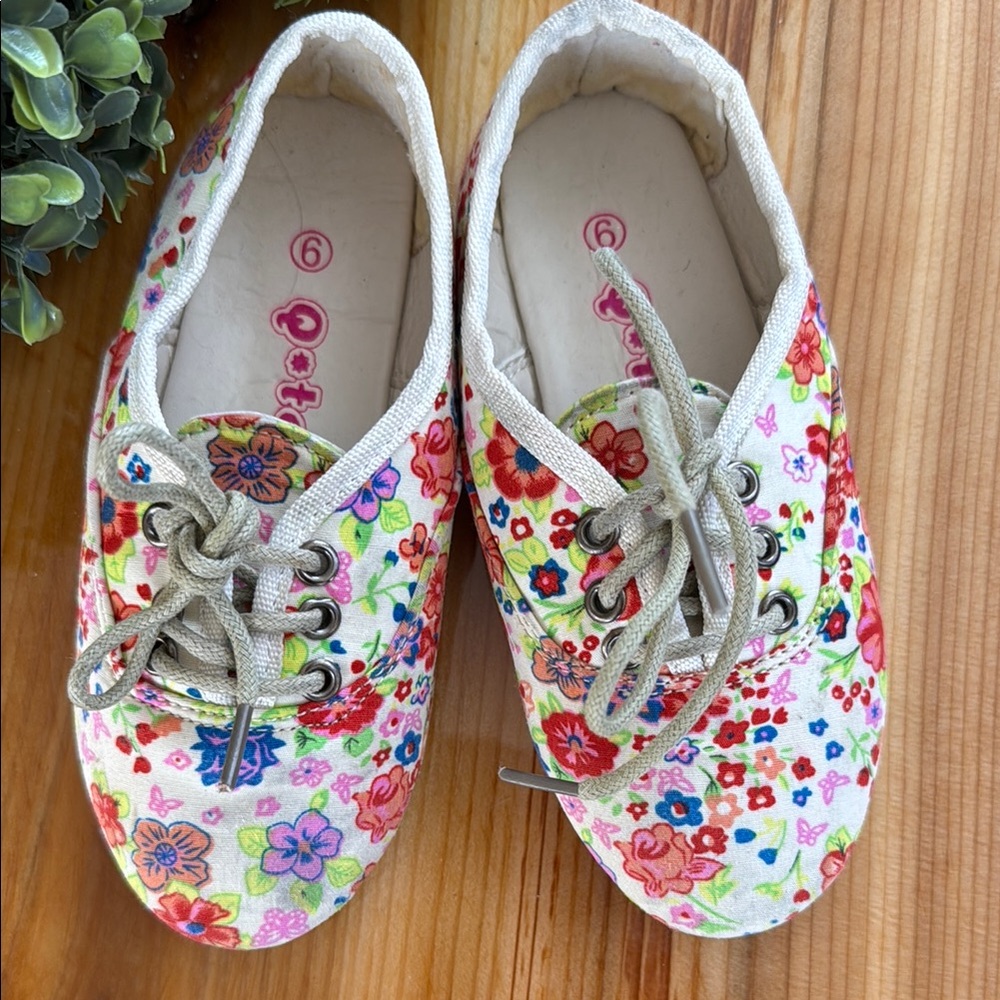 Floral Kids Shoes